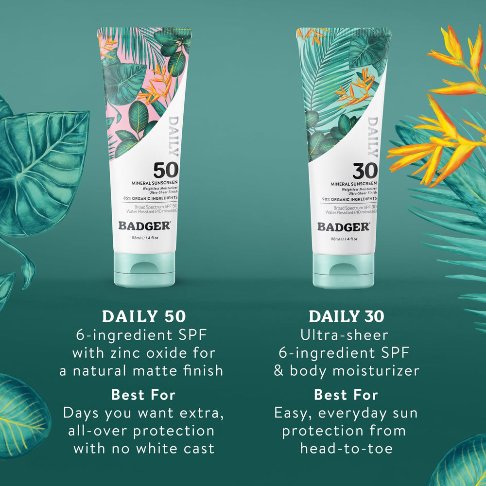 Badger recycled-content tube with eco badge showing sustainable packaging