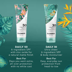 Badger recycled-content tube with eco badge showing sustainable packaging