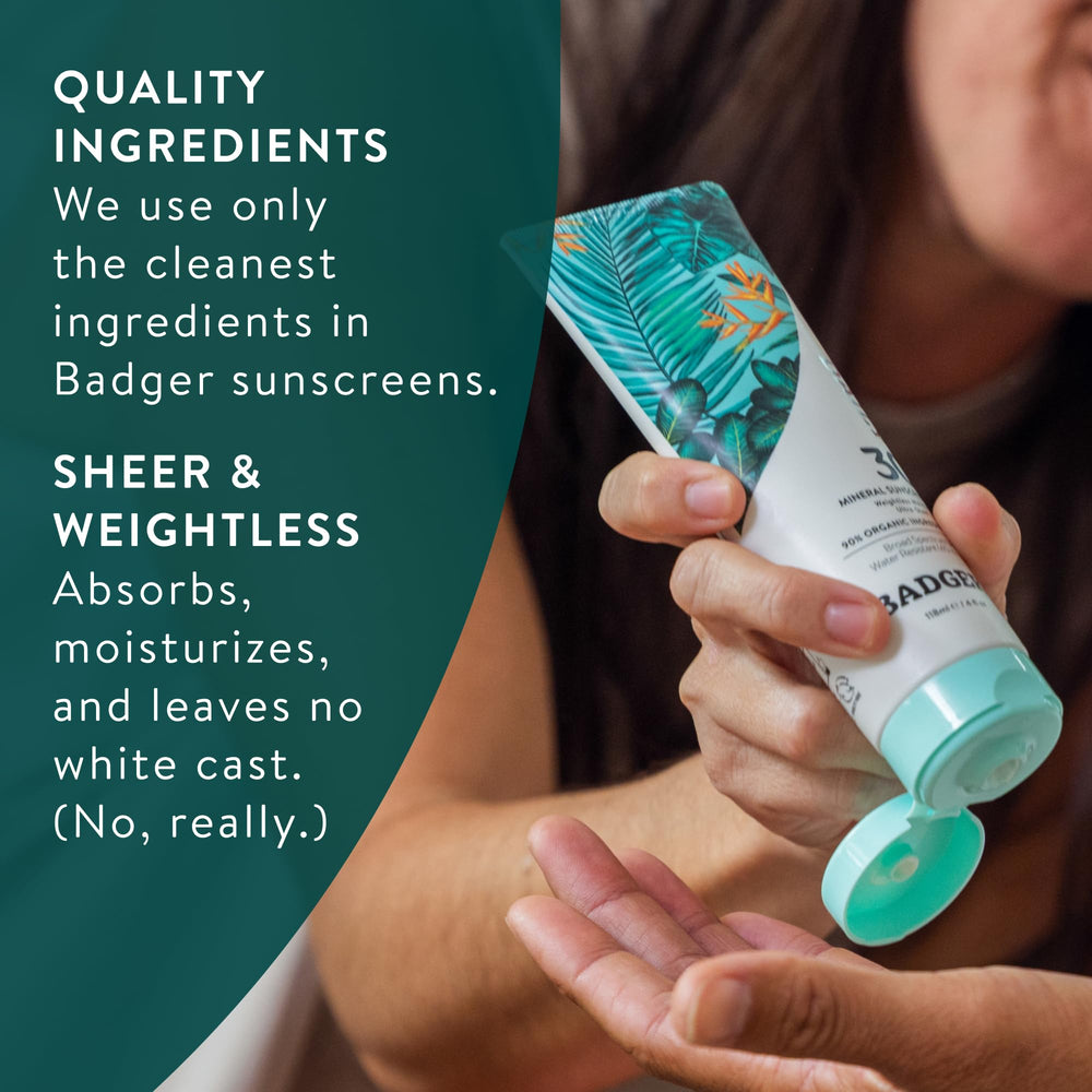 Hand holding Badger tube to show size and portability for on-the-go use