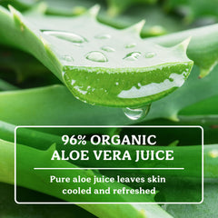 Badger close-up of clear aloe gel texture illustrating lightweight feel