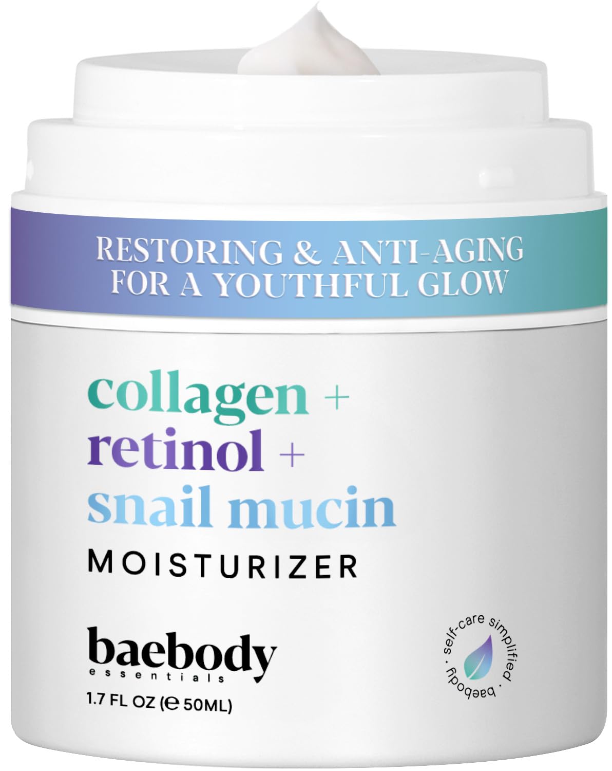 Baebody front pump jar showing packaging and easy dispensing benefit