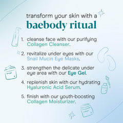 Baebody ingredient focus on snail mucin and hyaluronic hydration