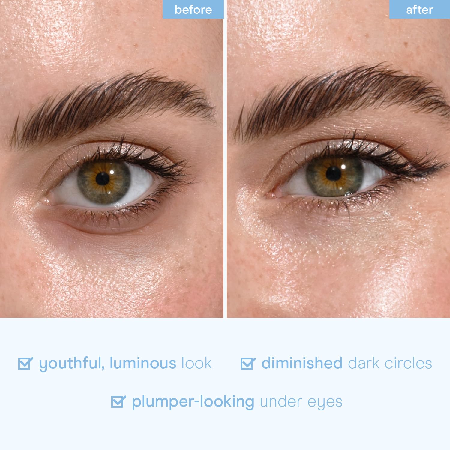 Baebody used in morning routine for refreshed brighter eyes