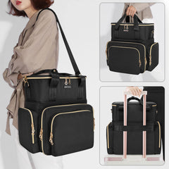 BAFASO on suitcase travel style shows hands-free transport benefit