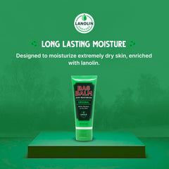 Applying Bag Balm to dry hands demonstrating targeted relief and fast absorption