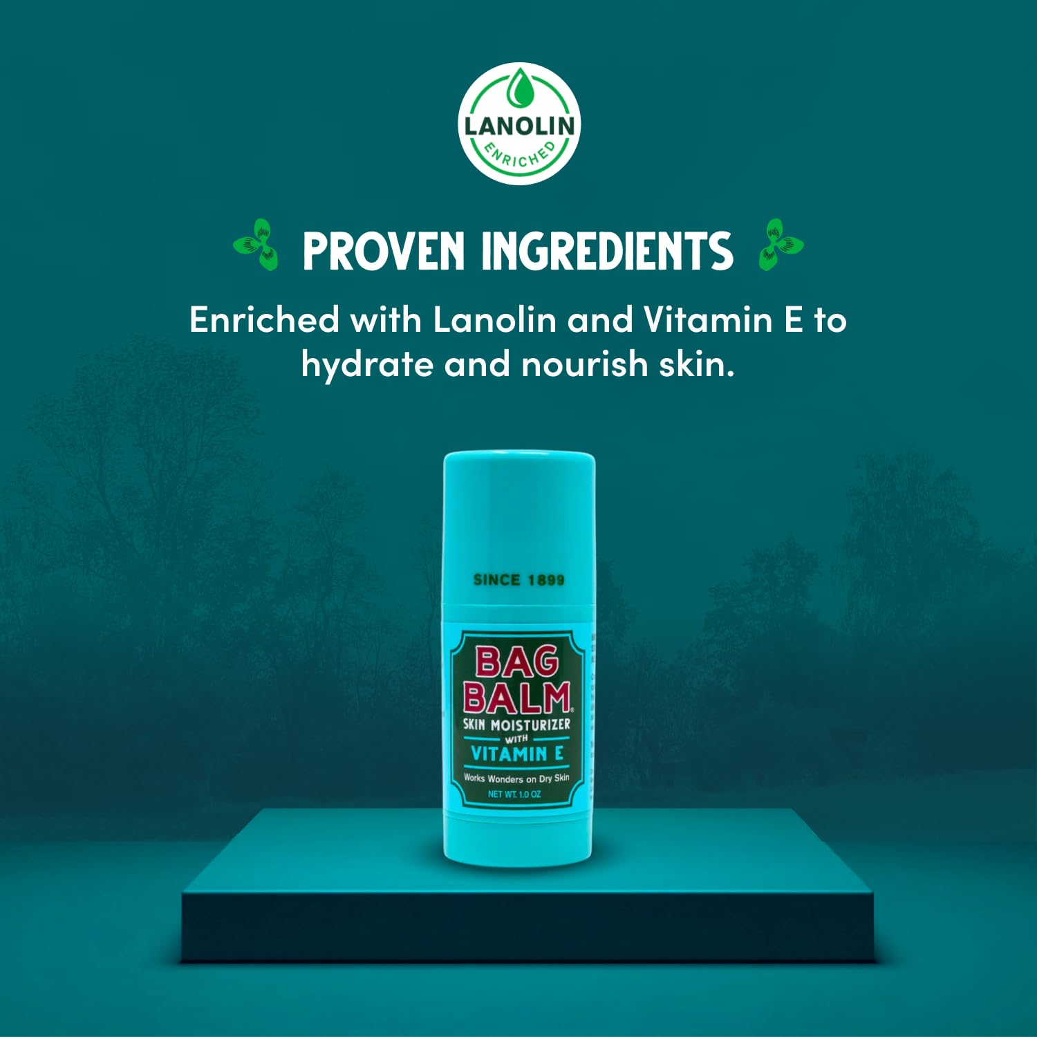 Applying Bag Balm to dry hands showing brand soothing rough skin and protecting moisture