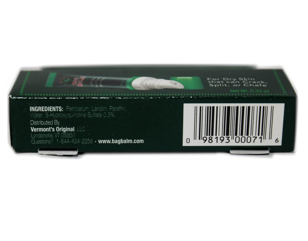 Bag Balm applied outdoors on lips showing hydration on-the-go