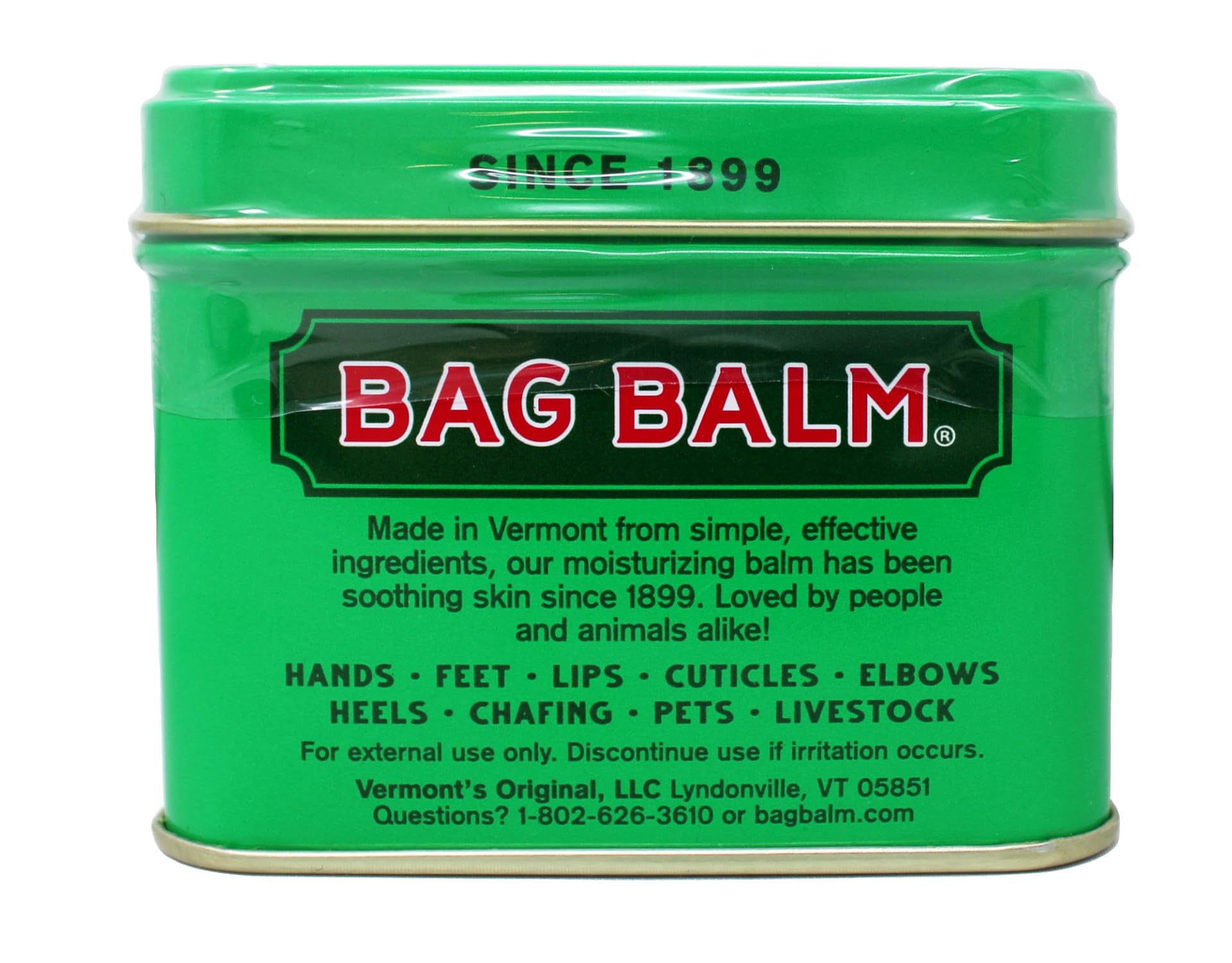 Application of Bag Balm to a pet's dry patch for soothing and protection