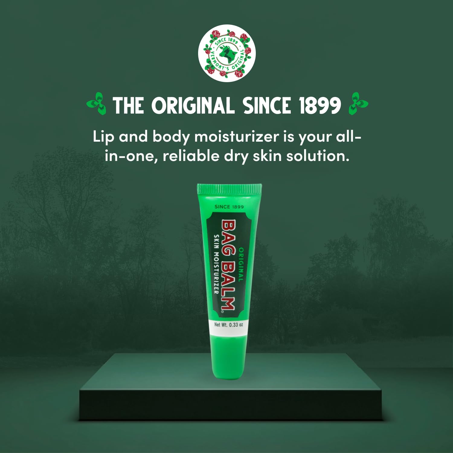 Bag Balm single 0.33 oz tube front view for easy application