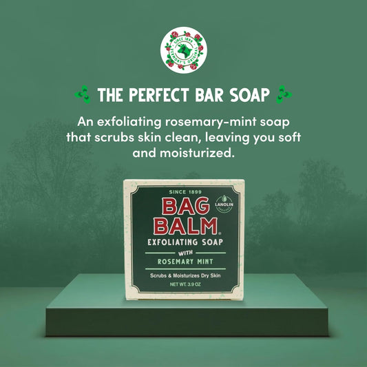 Bag Balm close-up of soap texture highlighting exfoliant particles