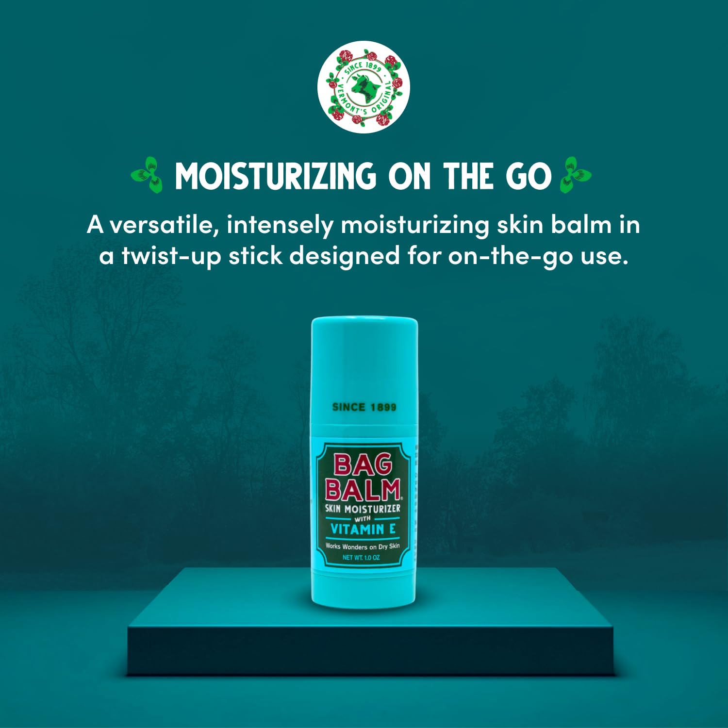 Close-up of Bag Balm texture on applicator highlighting rich moisturizing balm consistency