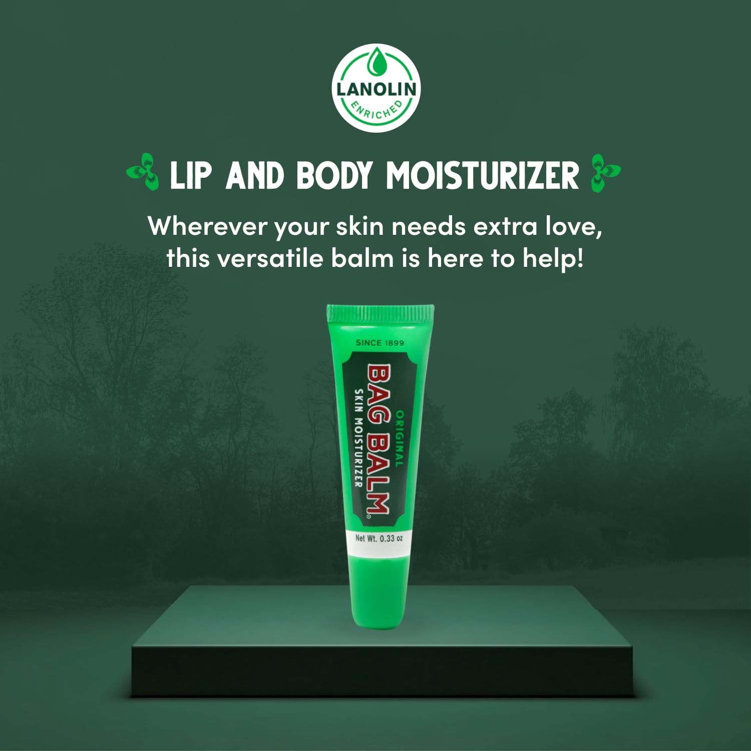 Bag Balm texture top-down view showing rich, moisturizing consistency
