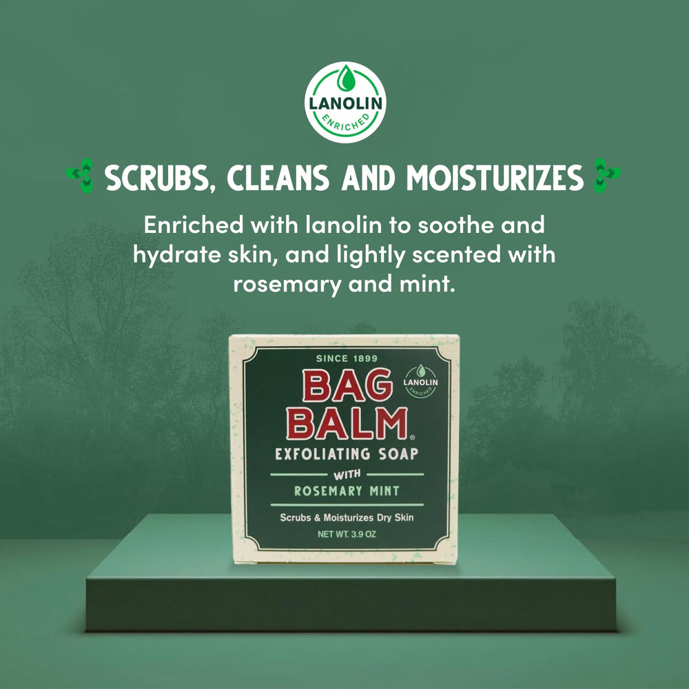 Bag Balm three bars stacked to show size and pack value