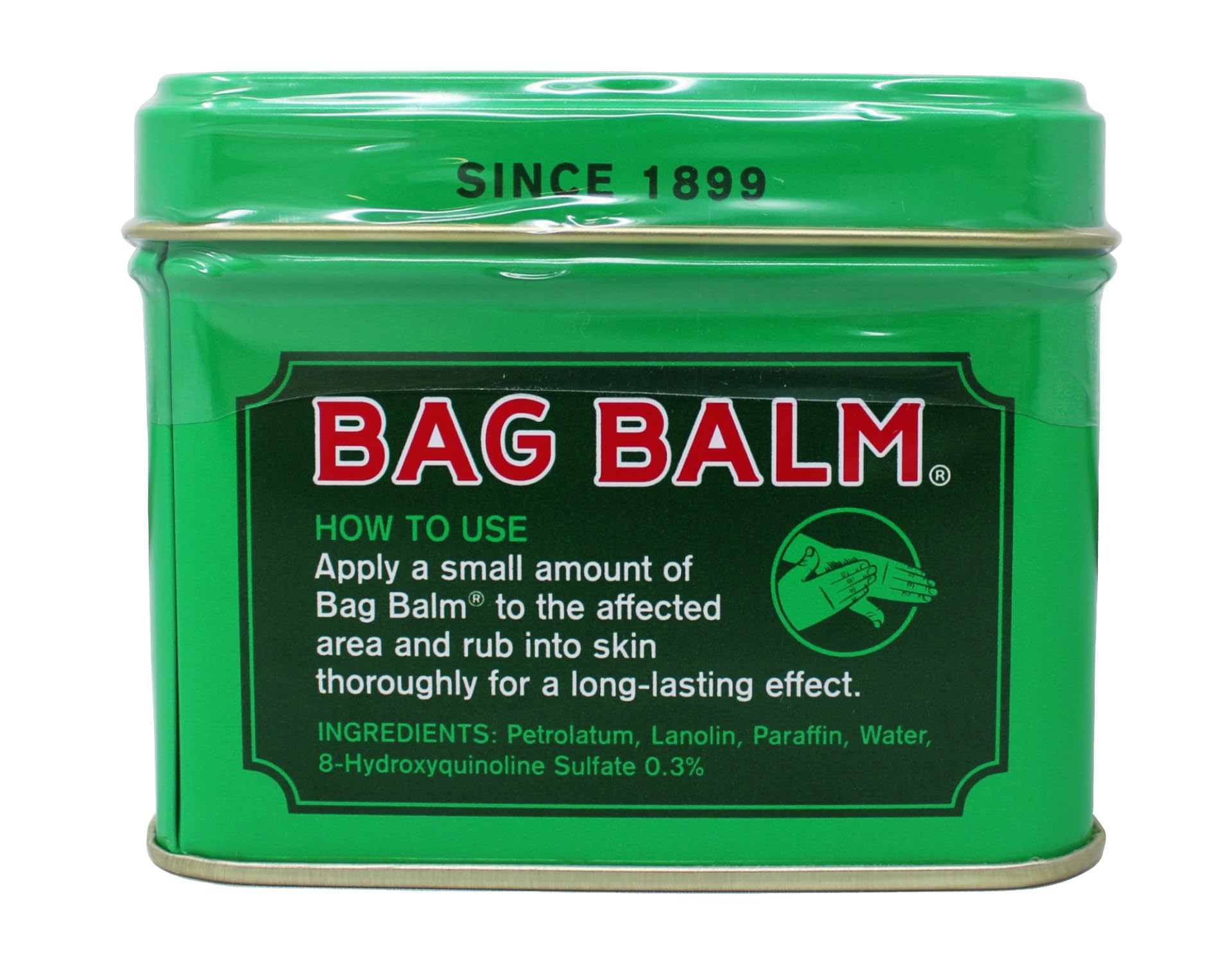 Bag Balm 0.33 oz travel tube top view offering portable protection on the go