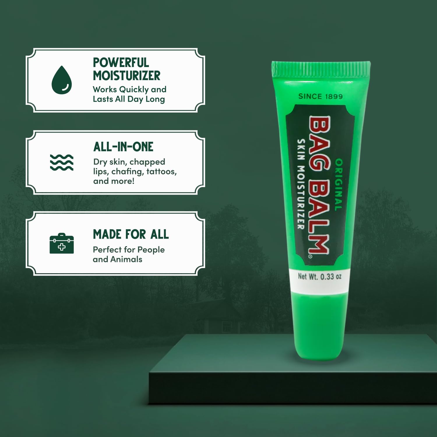 Bag Balm tube applicator close-up showing precise, hygienic tip