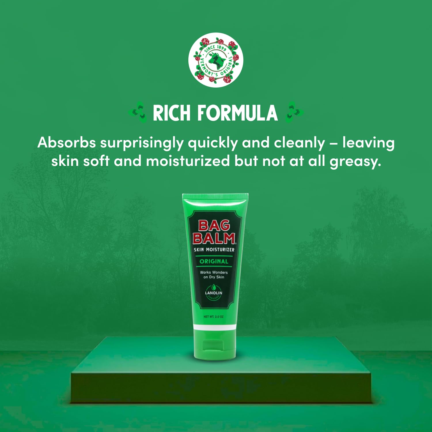 Bag Balm tube open with visible ointment texture demonstrating smooth spreadability