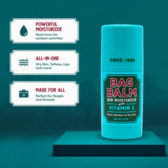 Twist-up mechanism of Bag Balm stick demonstrating easy mess-free application for convenience