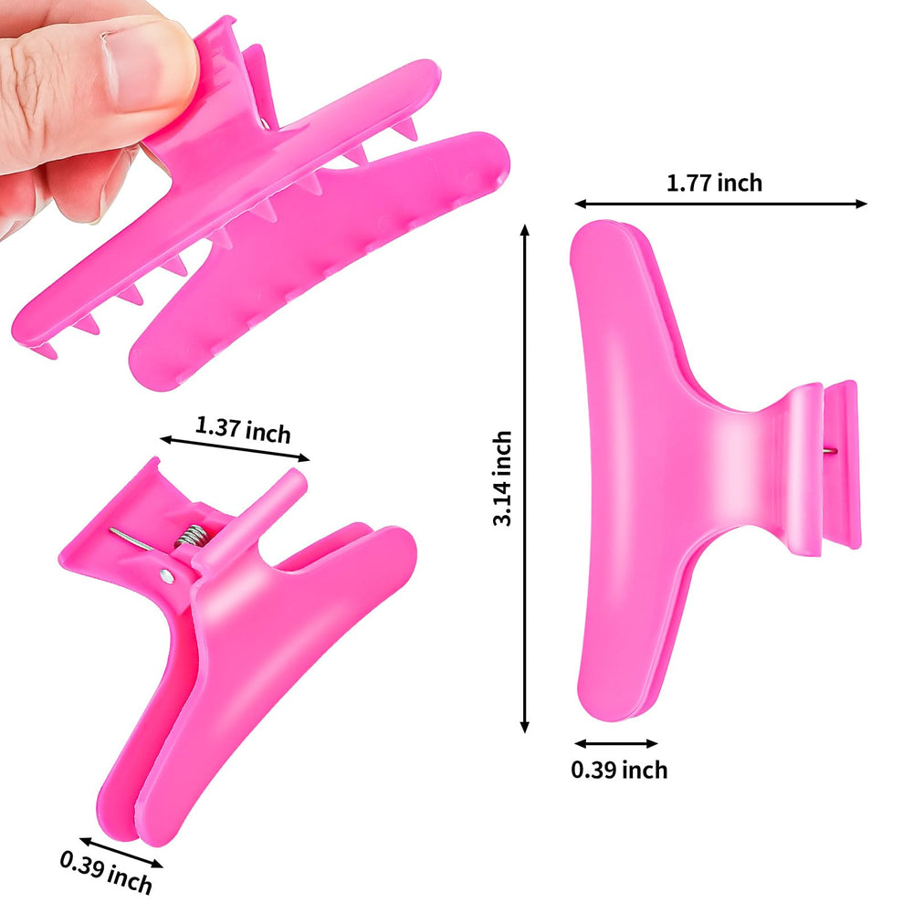 BAHABY clip holding a section of hair tight for precise cutting benefit