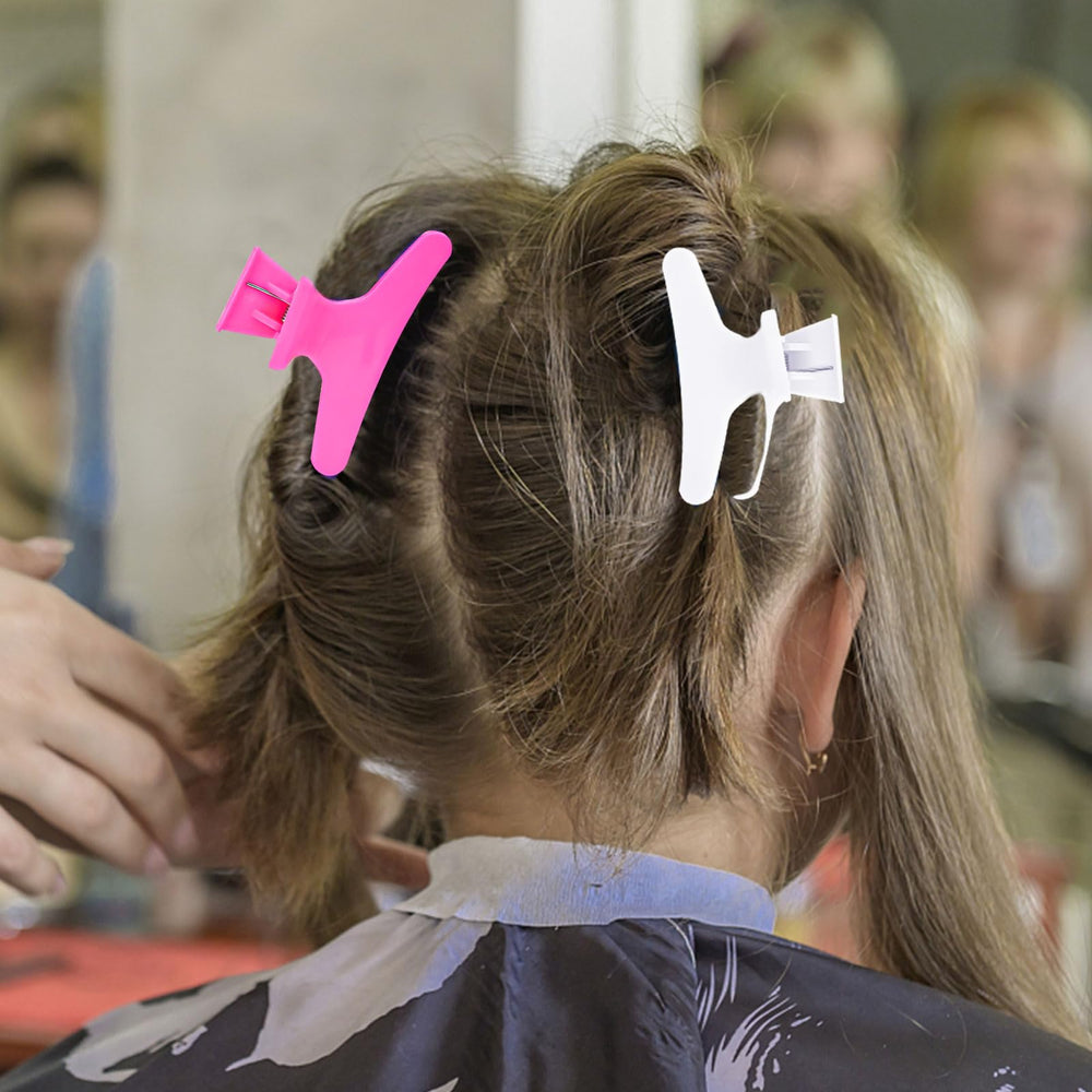 BAHABY clips securing hair during blow-drying for faster styling