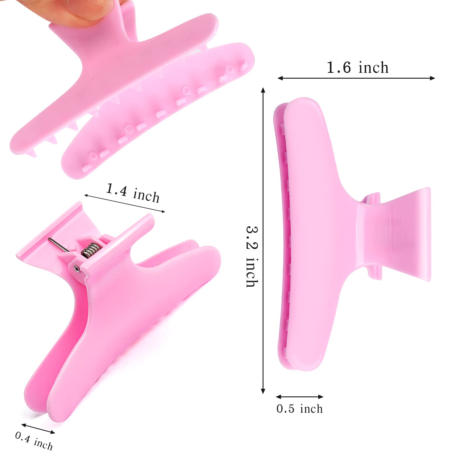 BAHABY closeup of fixed teeth and plastic edges for gentle secure grip