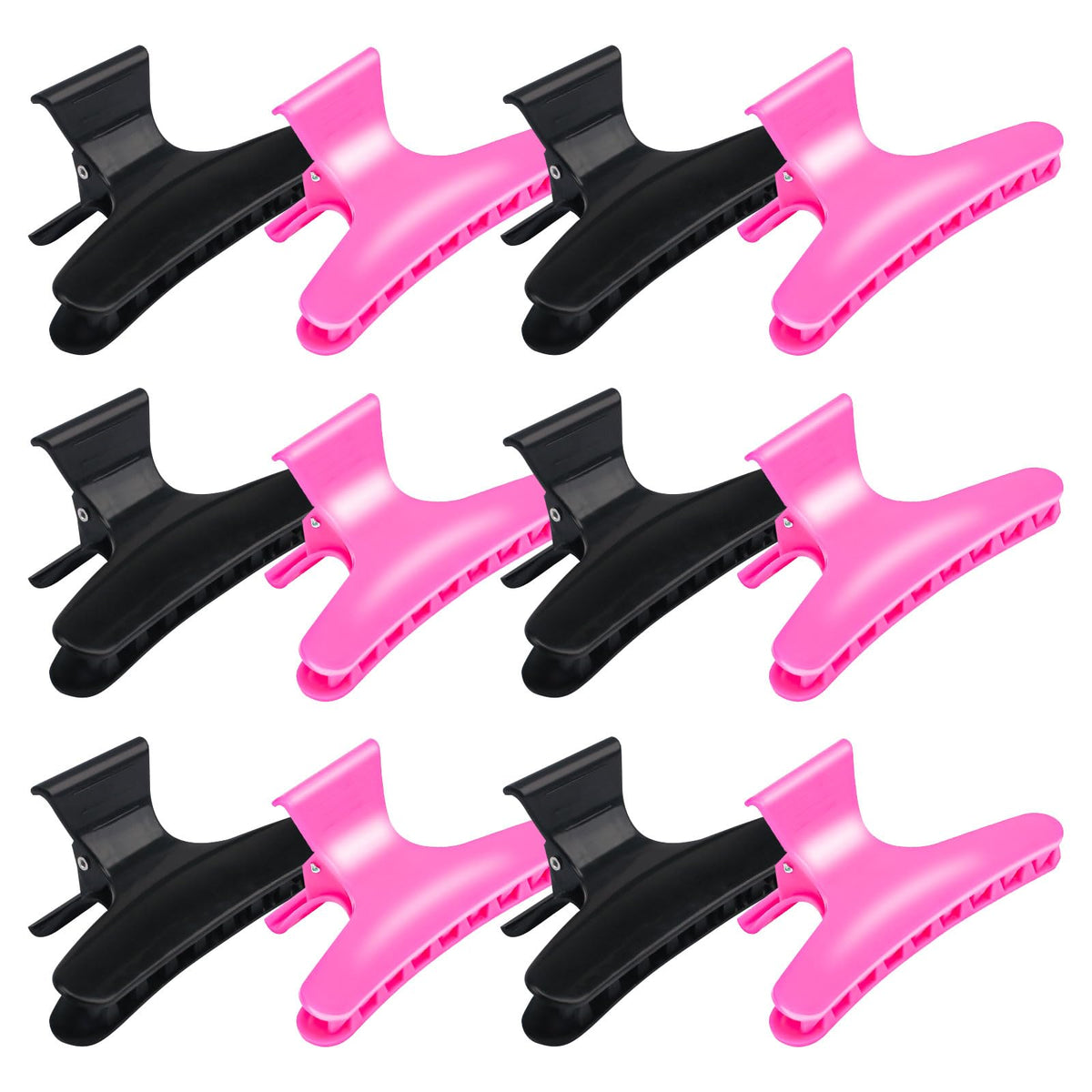 BAHABY front view of 12-pack clips showing colors and packaging for easy selection