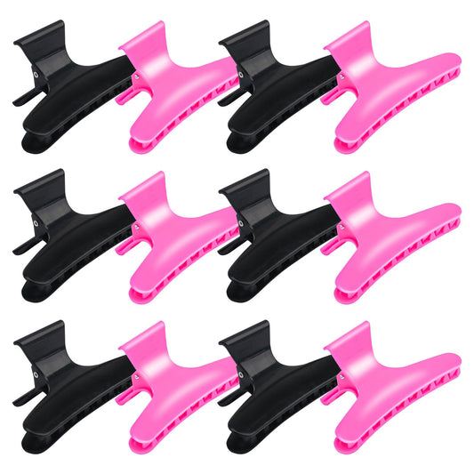 BAHABY front view of 12-pack clips showing colors and packaging for easy selection
