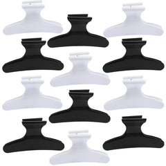 BAHABY front packaging view showing 12 black and white clips and practical storage