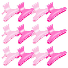 BAHABY front view of pink and hot-pink clips showing compact design and professional use