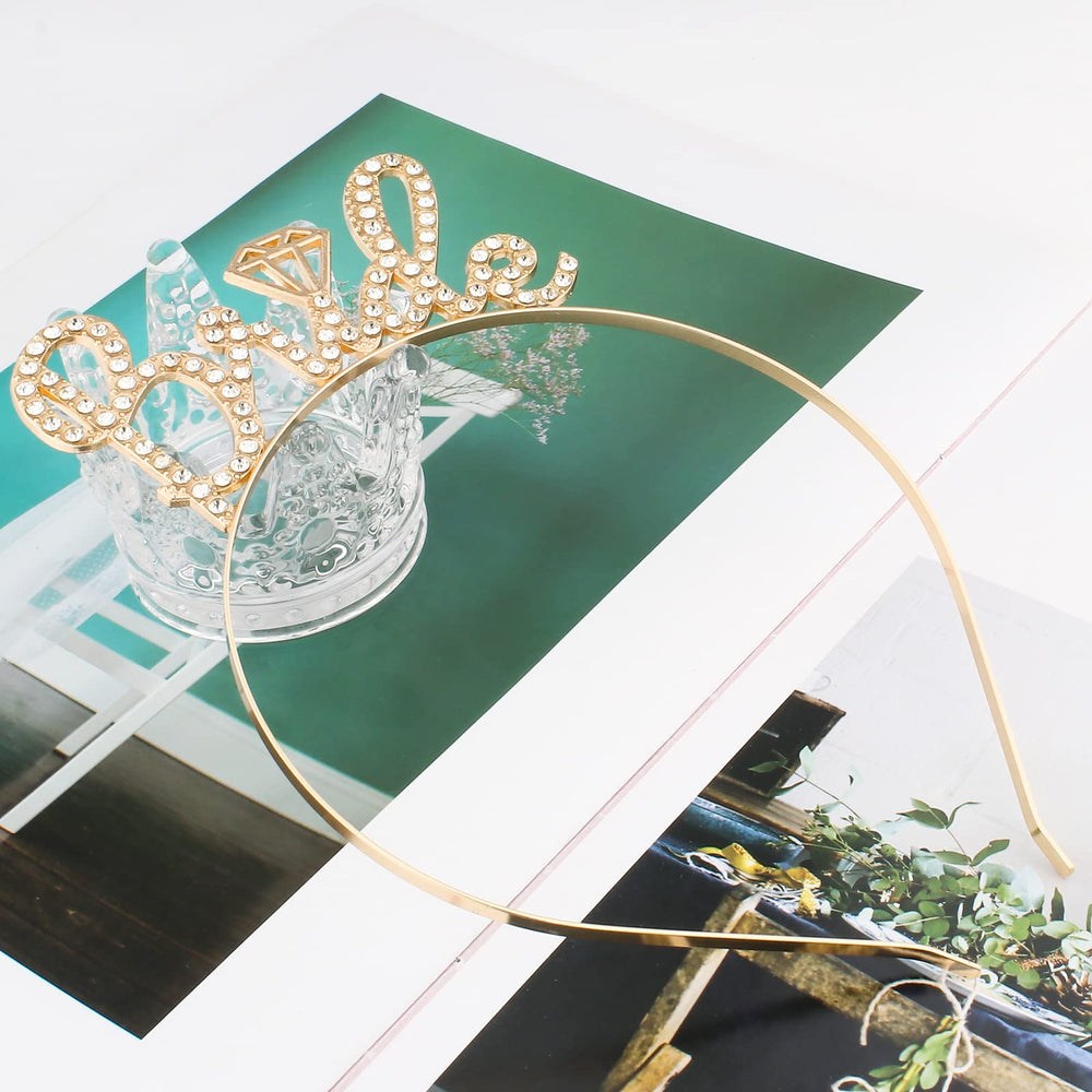 BAHABY headband paired with veil showing compatibility and styling