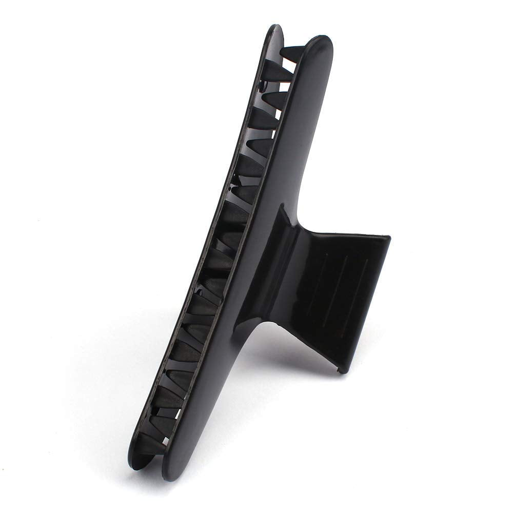 BAHABY pile of black white pink clips showing full 12-pack variety for salon use