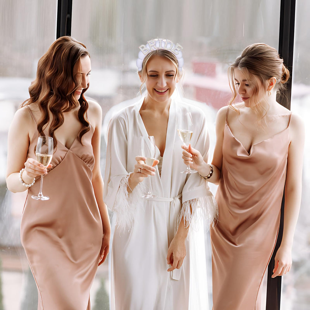 BAHABY rhinestone detail showing shimmer that enhances bridal photos