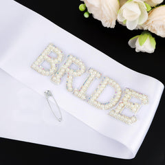 BAHABY sash in party scene creating standout bride photo moments