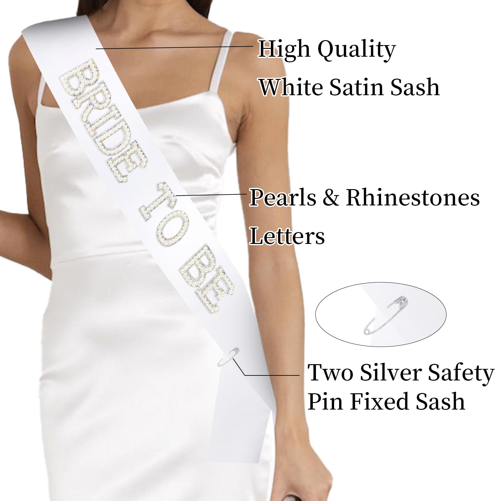 BAHABY two included pins securing the sash for stable wear