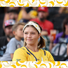 BAHABY model wearing headband at beach adding tropical flair to outfit