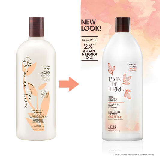 Bain de Terre shampoo pouring texture demonstrating rich moisturizing lather