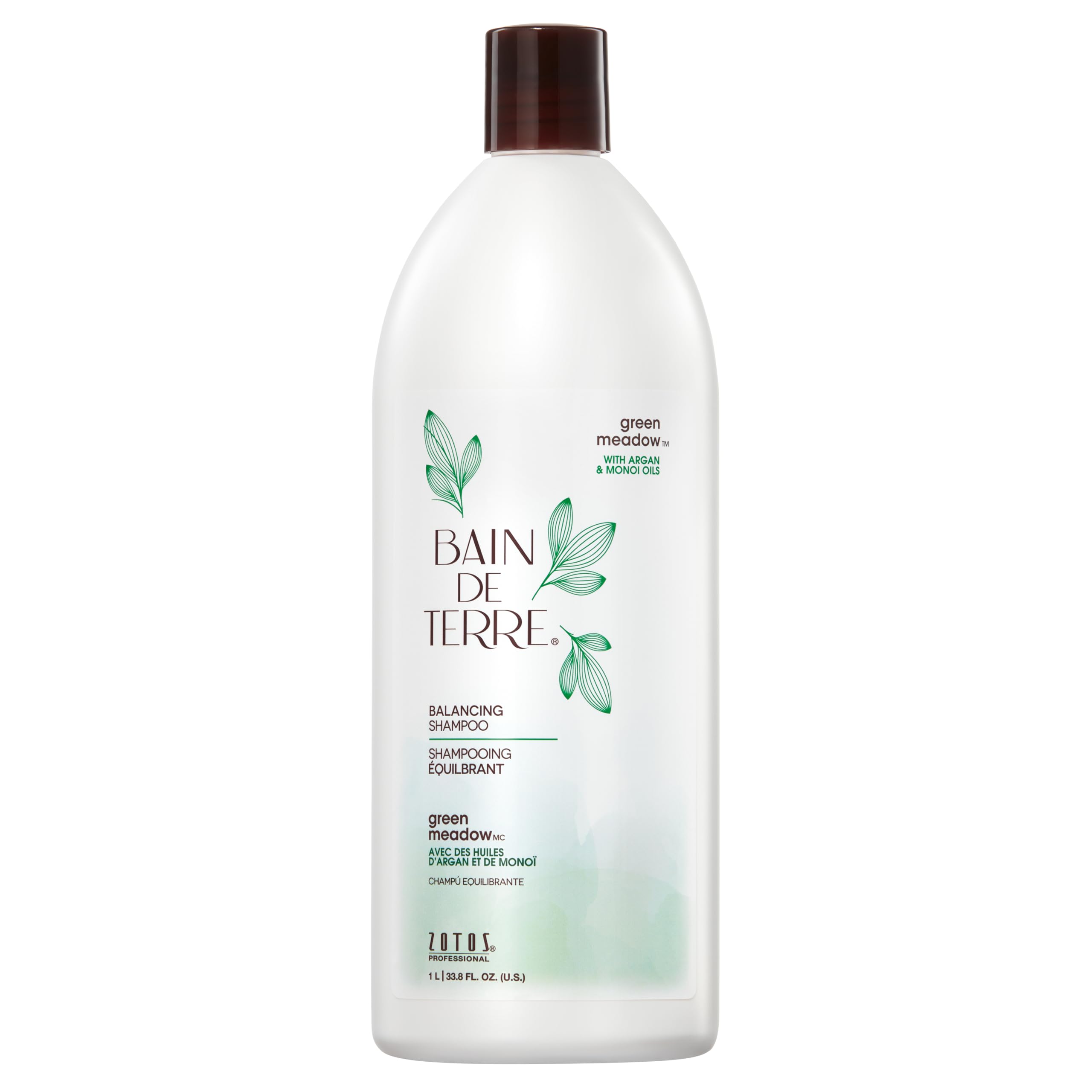 Bain de Terre front bottle showing label and 33.8 fl oz size for value