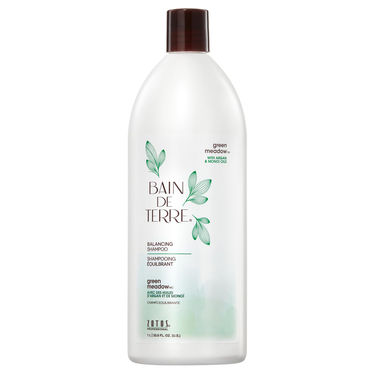 Bain de Terre front bottle showing label and 33.8 fl oz size for value
