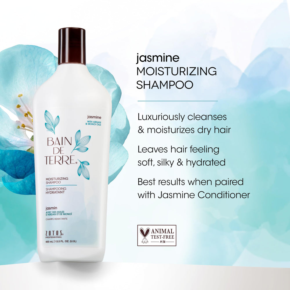 Bain de Terre shampoo lather demonstrating gentle cleanse benefit