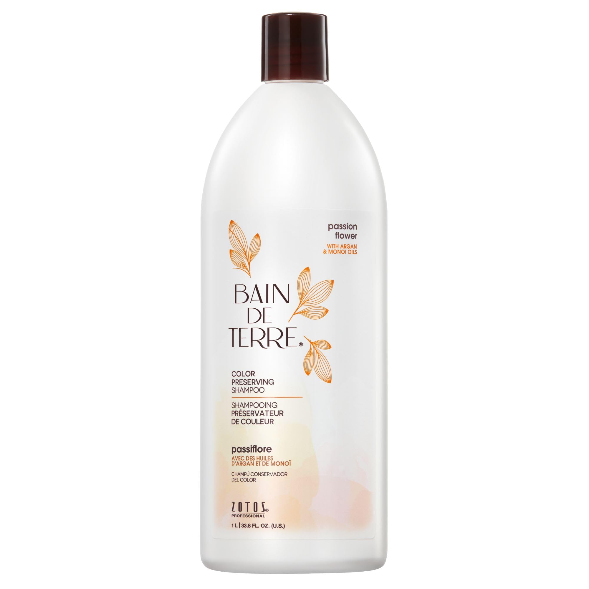 Bain de Terre front bottle showing product and clear size for easy identification