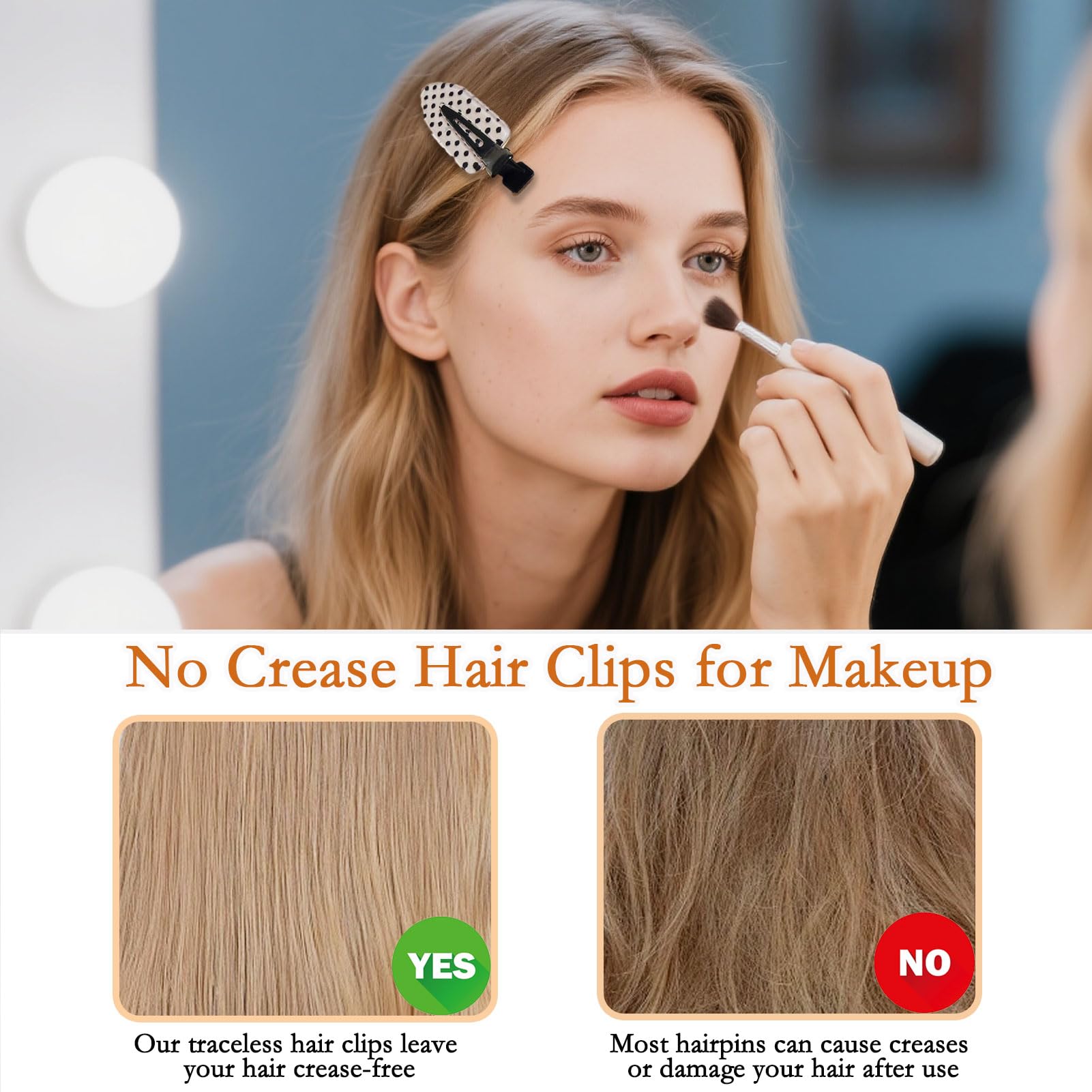 BAISEN clips securing bangs during makeup for hands-free convenience