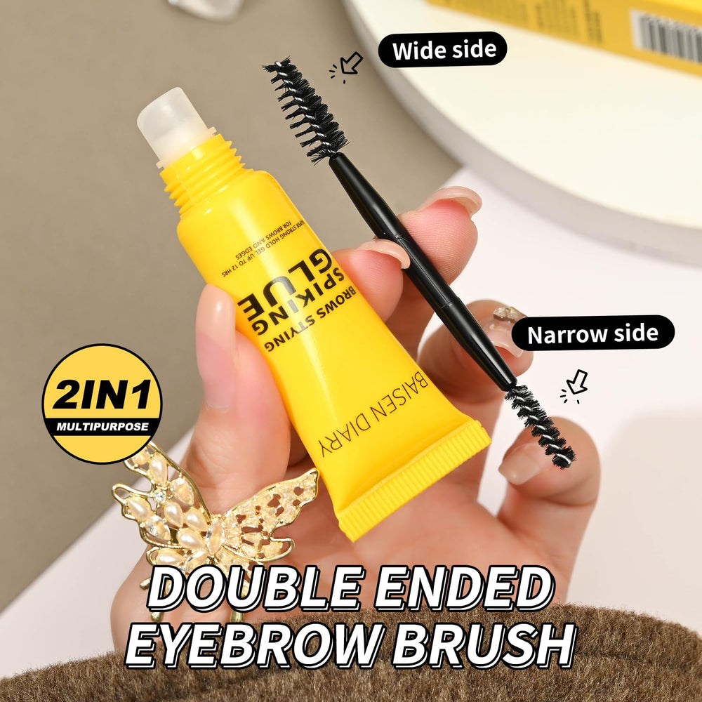 BAISEN DIARY before and after brows showing fuller natural look