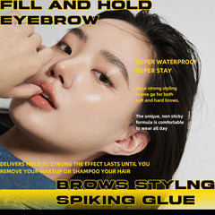 BAISEN DIARY before and after brows showing defined natural results