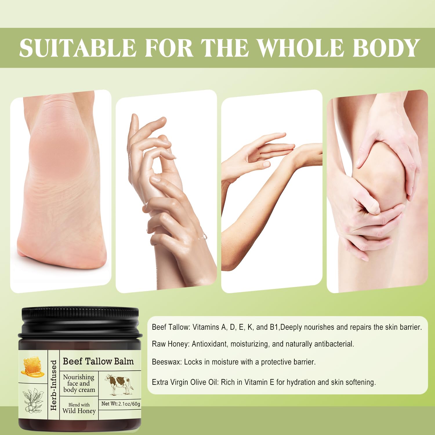 BAISEN DIARY label and ingredients view highlighting simple, grass-fed and natural benefits