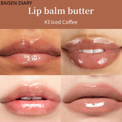 BAISEN DIARY applying balm outdoors for on-the-go lip protection
