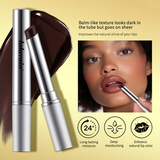 BAISEN DIARY balm tip texture close-up showing smooth hydrating application