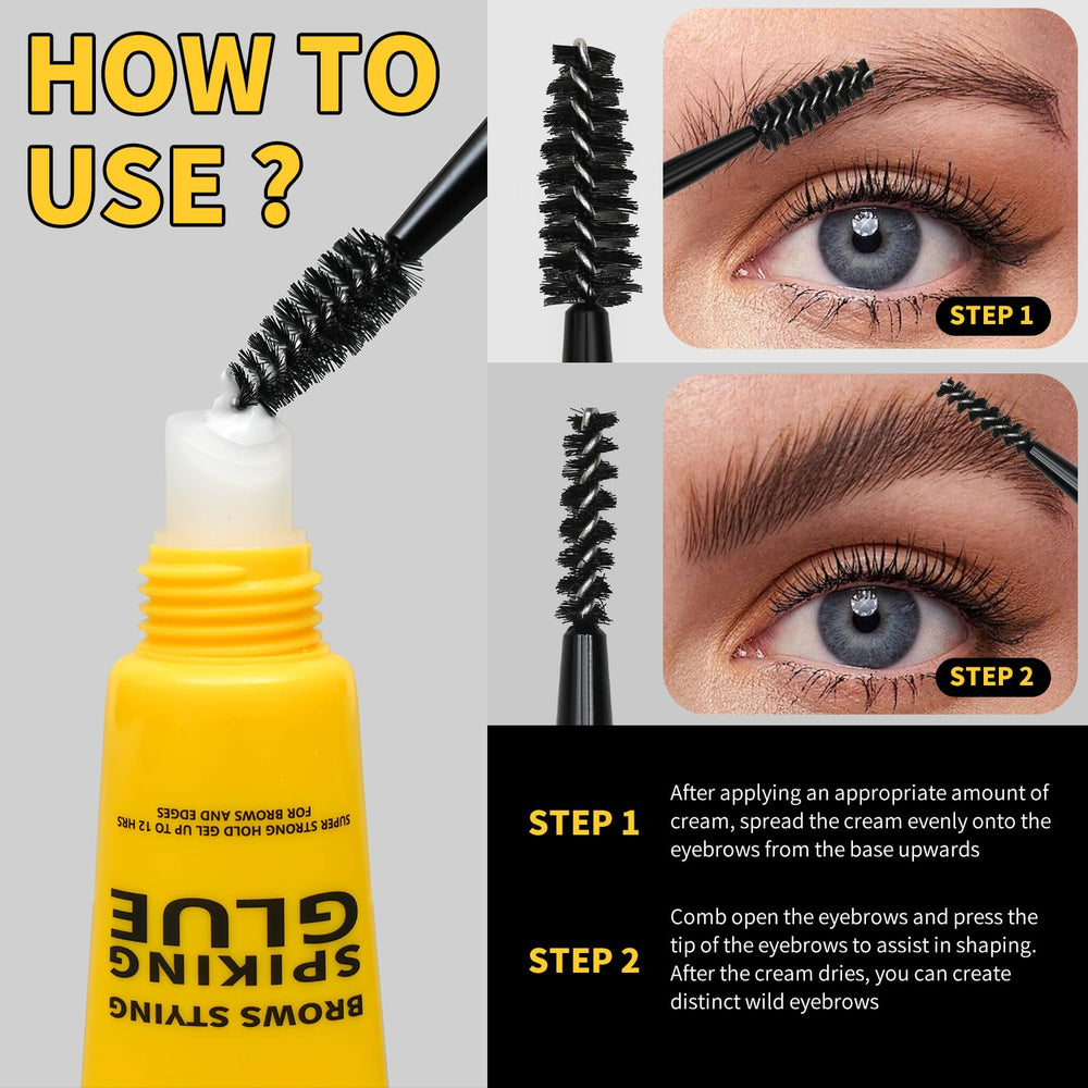 BAISEN DIARY precision brush close-up for targeted brow shaping