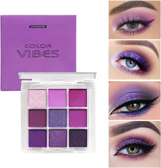 BAISEN DIARY purple palette glitter detail adding sparkle and focal shine