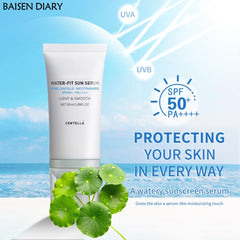 BAISEN DIARY silky serum texture swiped for fast absorption