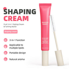 BAISEN DIARY close-up of soft bristles smoothing hair for precise control