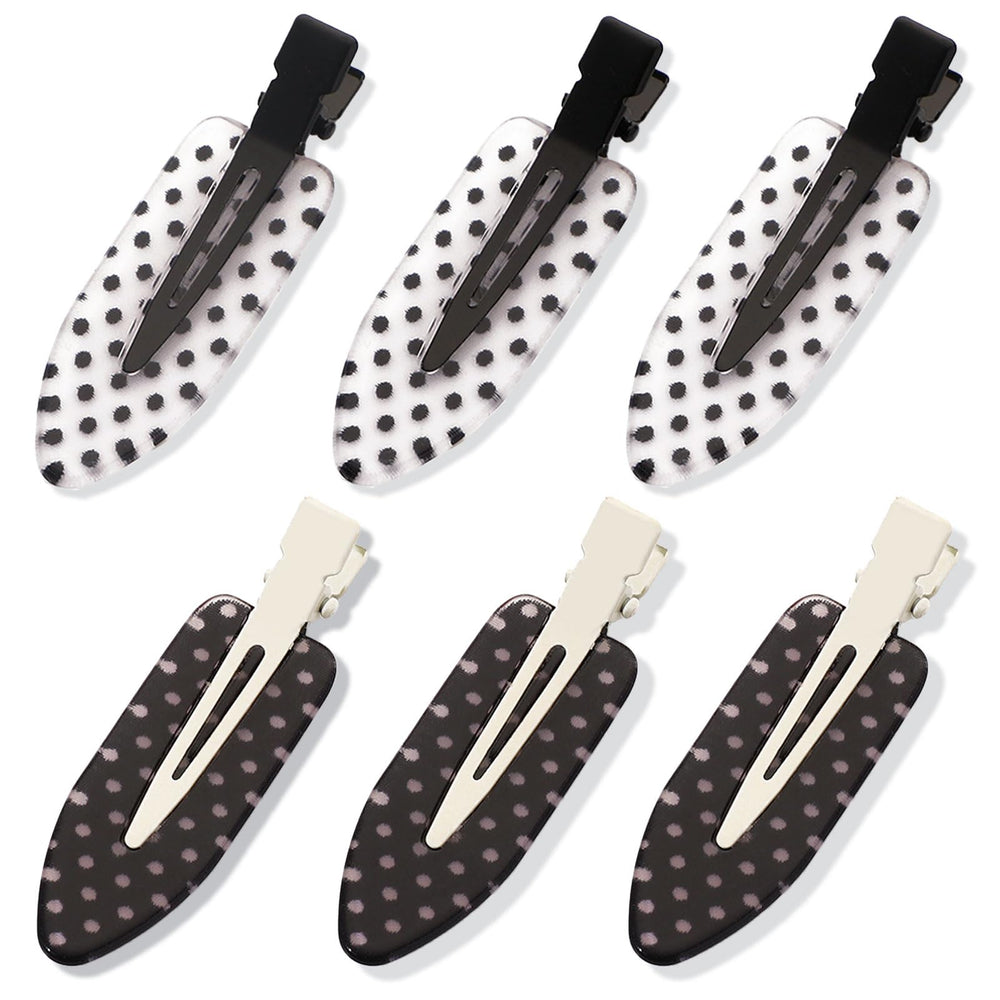 BAISEN front view of polka dot clips showing stylish protection benefit